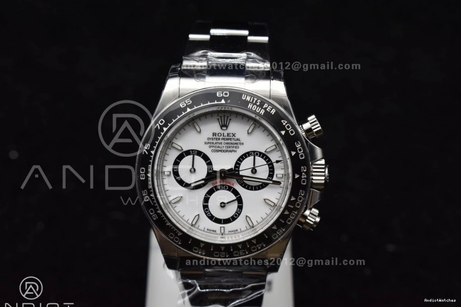 White Best BTF Steel DD Bracelet 904L Daytona 781 Edition SoftTouch SS 1:1 126500 Dial on 0708
